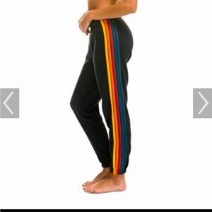 Aviator Nation 5 Stripe Navy Sweats size small